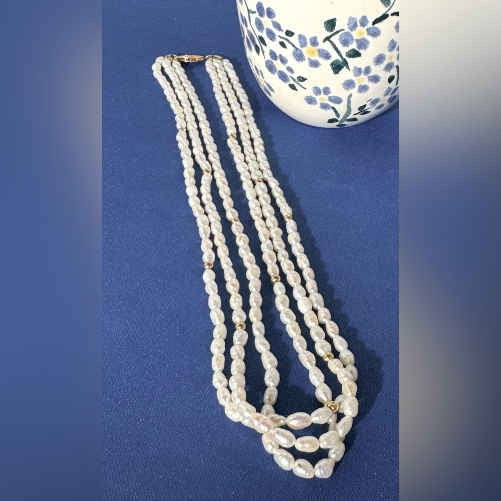 Natural fresh water pearls
